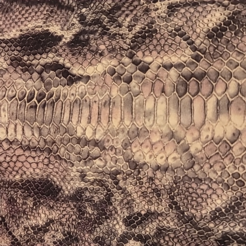 Venti6 Snake Skin Pattern Suede Skirt Mini Pink Black Large - Picture 6 of 10